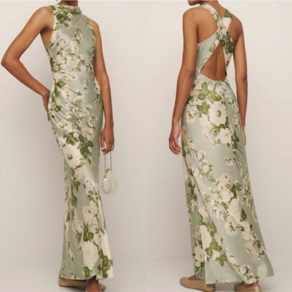 Reformation Anaiis Silk Dress